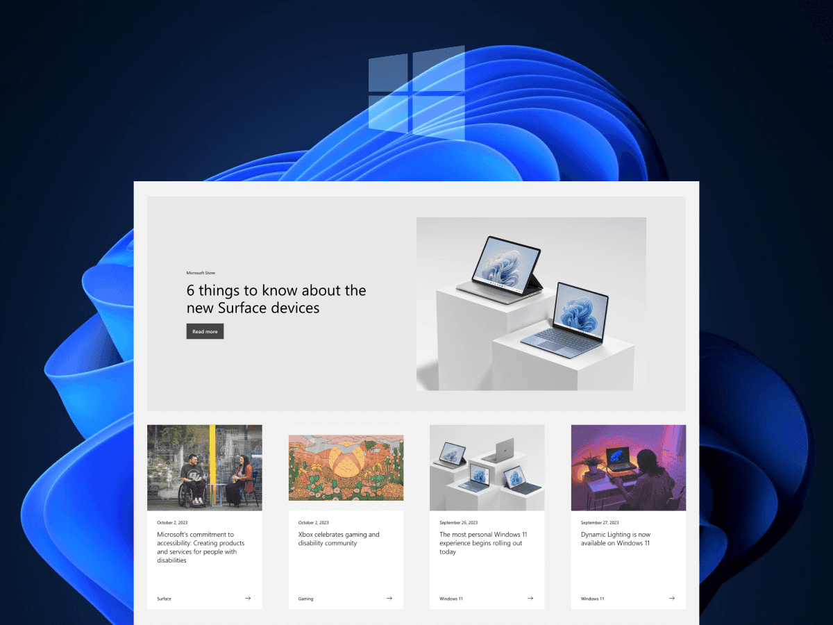 Windows editorial archive example
